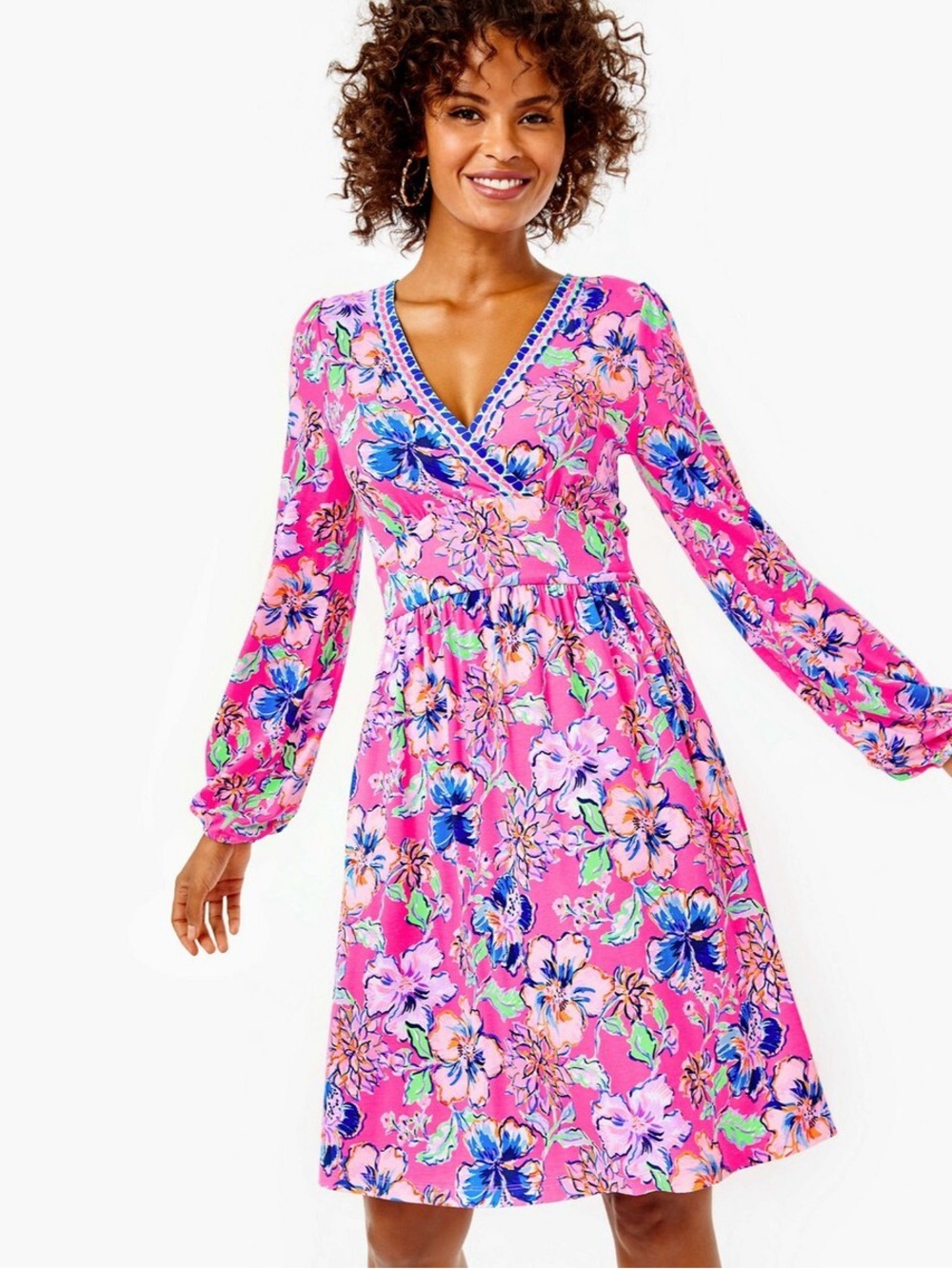 Lilly Pulitzer NWT Carmilla Dress Pink Isle Last Bud Not Least